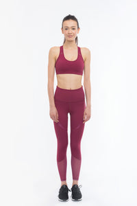 THE CURVY BOSS Sports Bra (Burgundy)