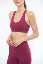 Load image into Gallery viewer, THE CURVY BOSS Sports Bra (Burgundy)