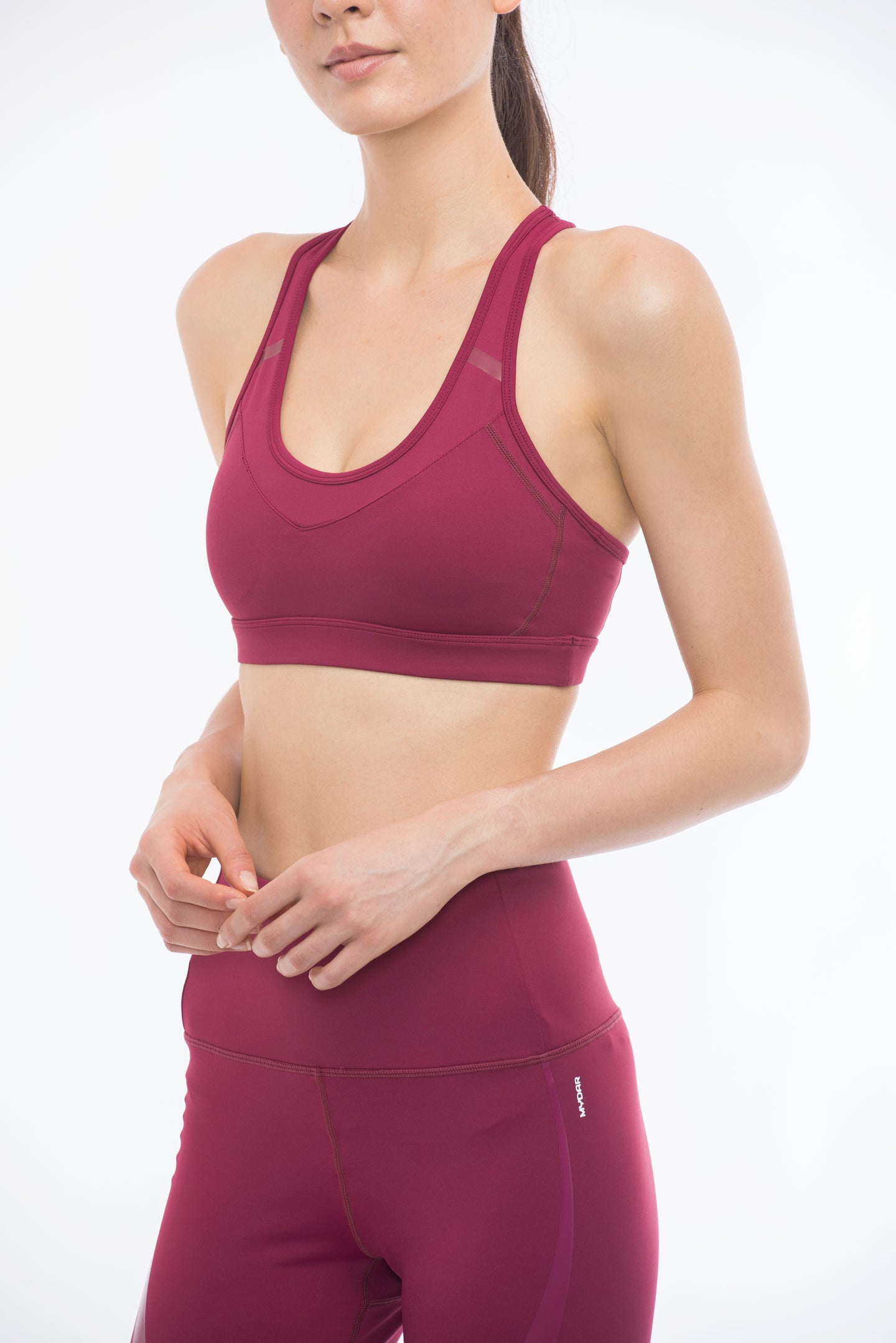 THE CURVY BOSS Sports Bra (Burgundy)