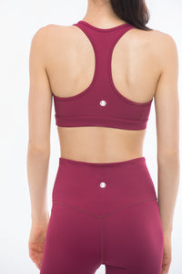 THE CURVY BOSS Sports Bra (Burgundy)
